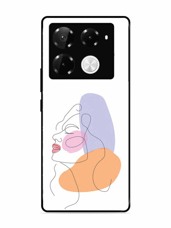 Infinix Note 40 Pro Plus 5G Line Art Girl Face