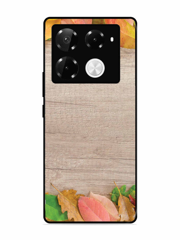 Infinix Note 40 Pro Plus 5G Autumn Leafs On Wooden Table