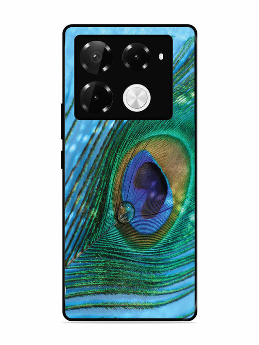 Infinix Note 40 Pro Plus 5G A drop on Peacock Feather
