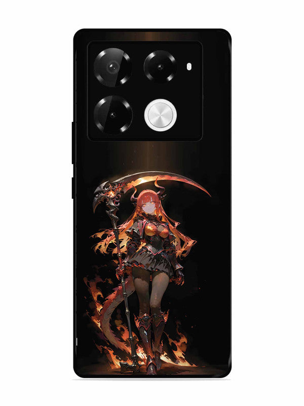Infinix Note 40 Pro Plus 5G anime-girl-sycthe-red-hair-horn