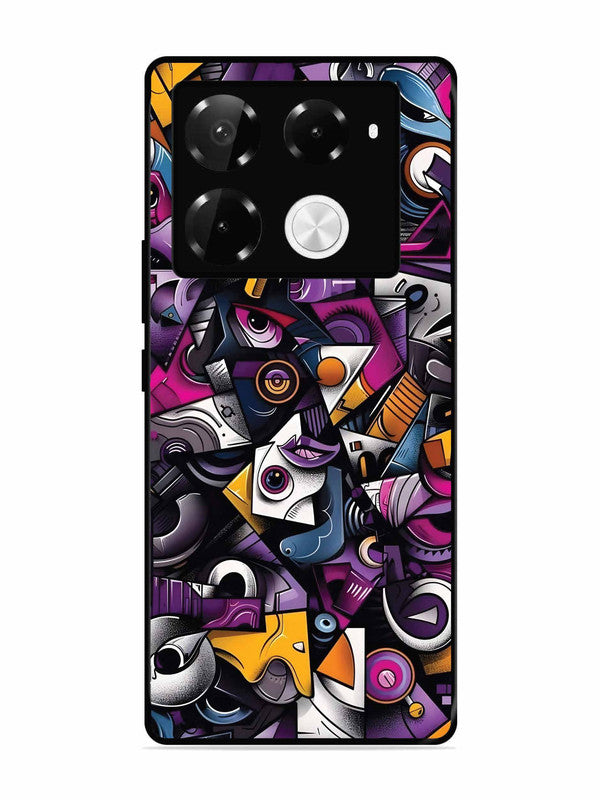 Infinix Note 40 Pro Plus 5G Abstract Geometric Graffiti Chaos