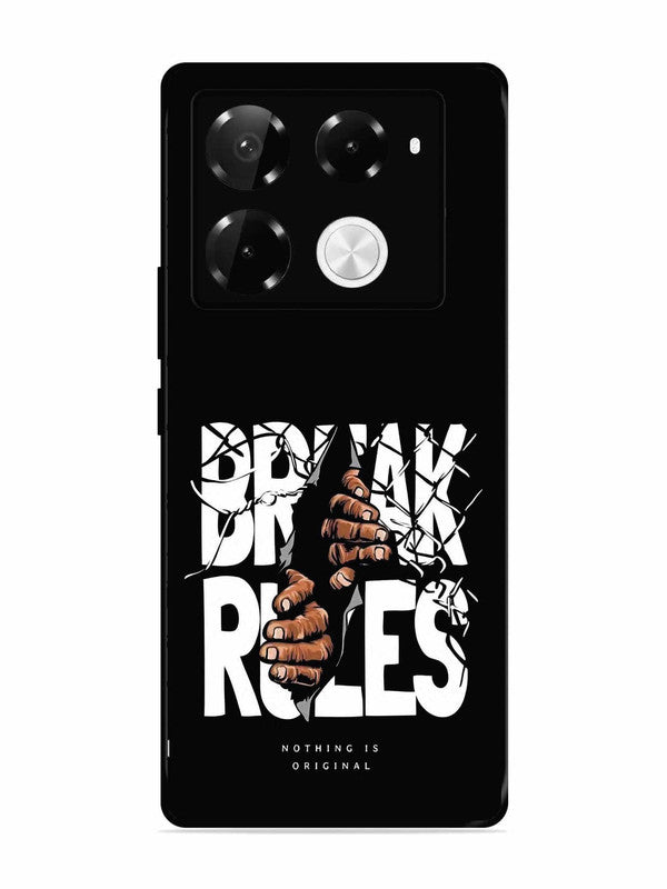 Infinix Note 40 Pro Plus 5G Break Rules Gritty Typography Art
