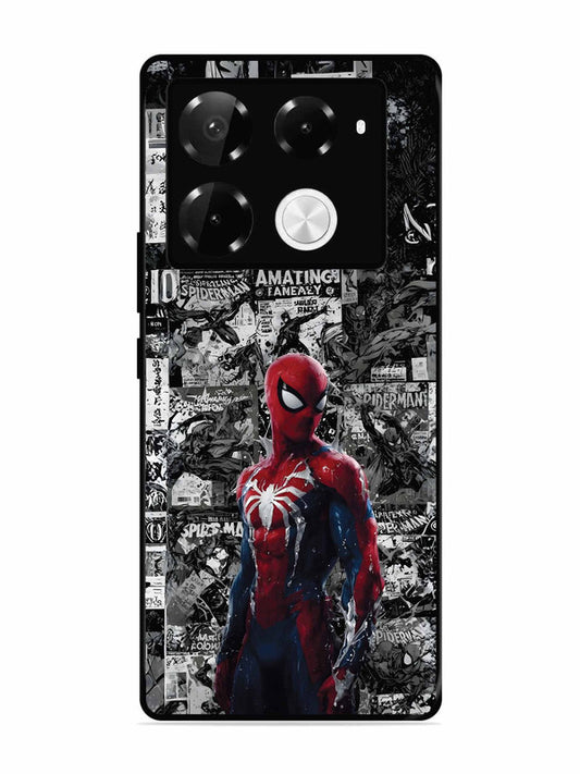 Infinix Note 40 Pro Plus 5G Spiderman Highlighted on News Paper