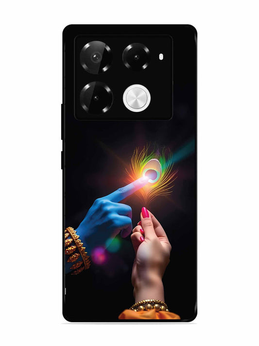 Infinix Note 40 Pro Plus 5G Radha Krishna touching feather