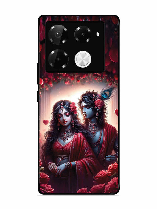 Infinix Note 40 Pro Plus 5G Couples in Red theme like Radha Krishna