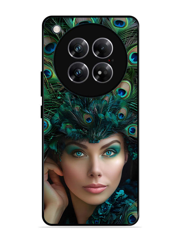 Infinix Zero 40 5G Girl with peacock feather Crown