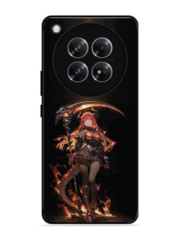 Infinix Zero 40 5G anime-girl-sycthe-red-hair-horn