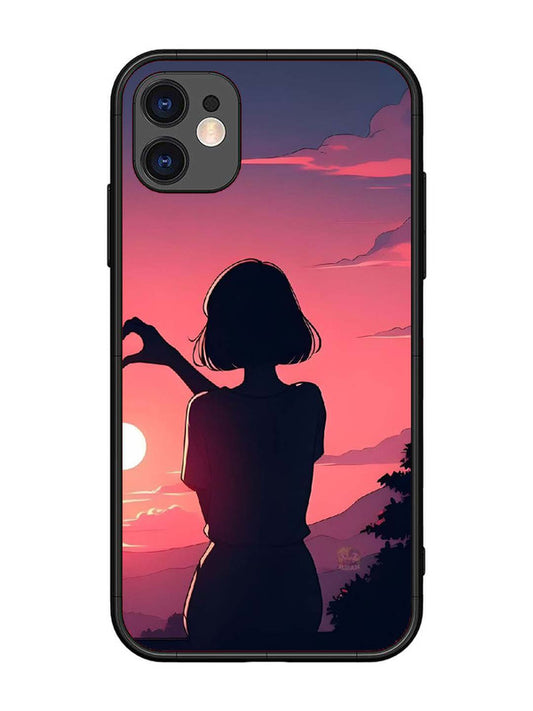 iPhone 11 Love Heart with Hand Girl
