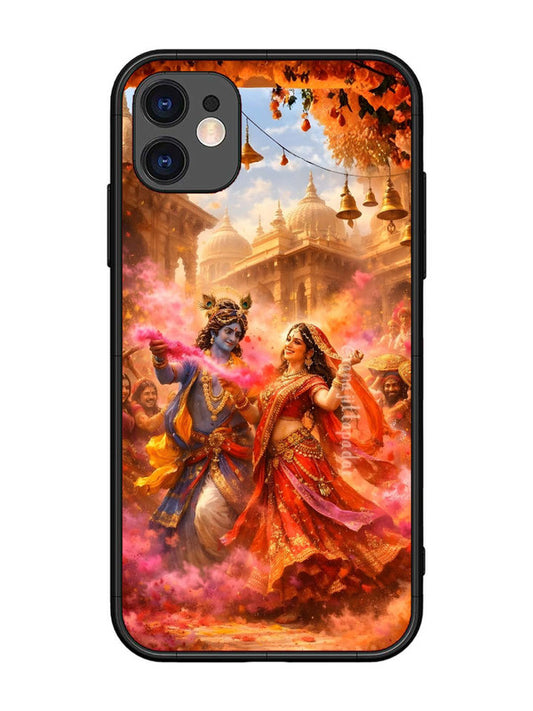iPhone 11 Radha Krishna Playing Holi