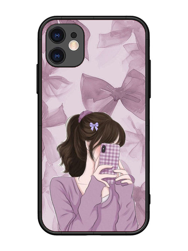 iPhone 11 Pinky Girl taking selfie