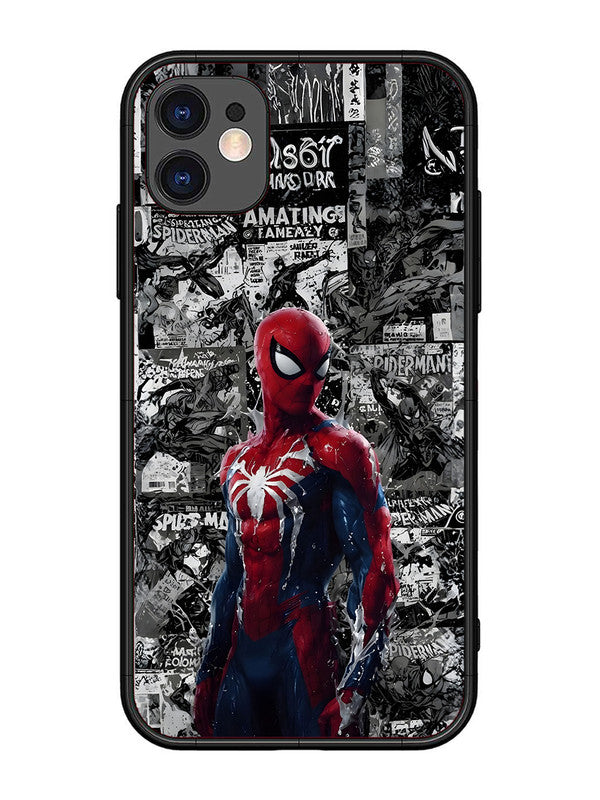 iPhone 11 Spiderman Highlighted on News Paper