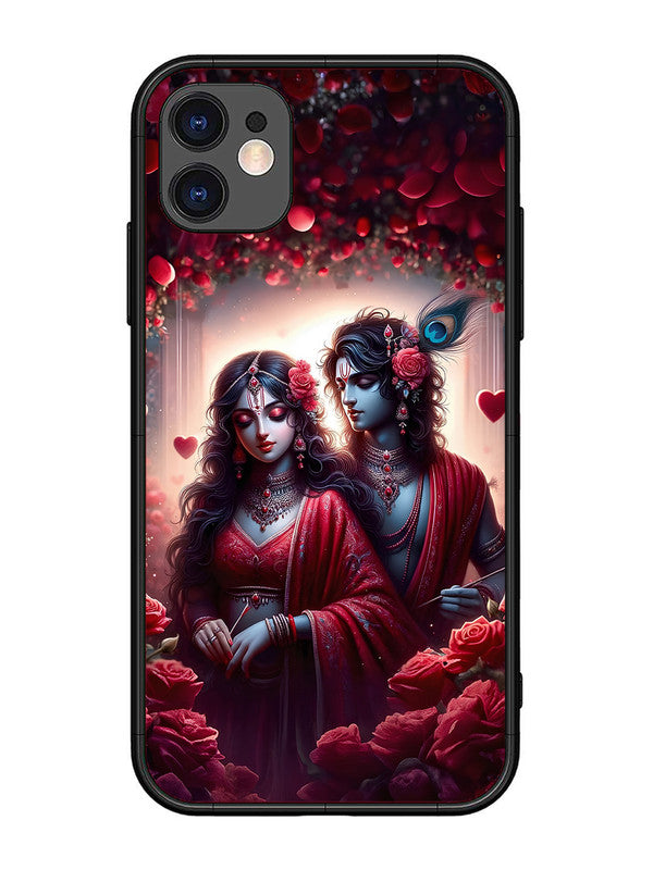 iPhone 11 | 2D Metal | Couples in Red theme like Radha Krishna | IP-11-458
