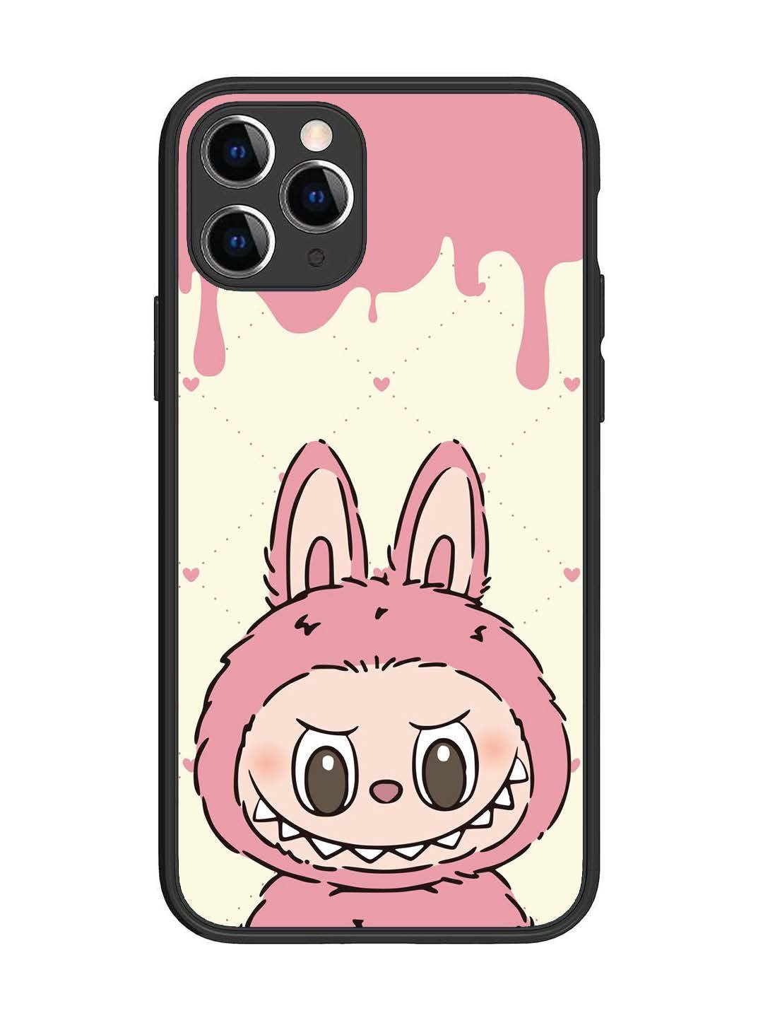 iPhone 11 Pro Labubu Closeup Pink