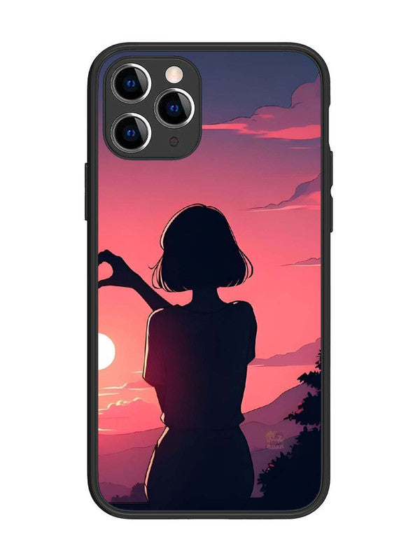 iPhone 11 Pro Love Heart with Hand Girl