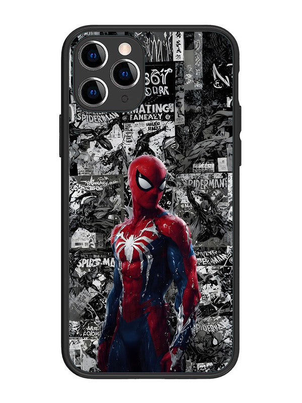 iPhone 11 Pro Spiderman Highlighted on News Paper