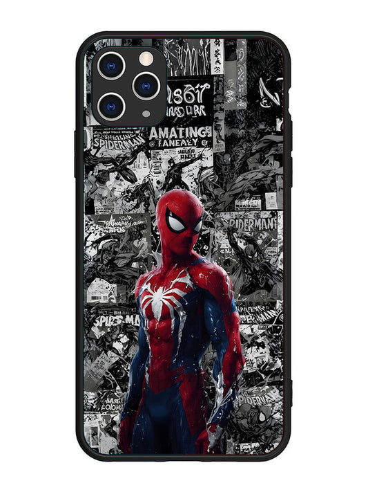 iPhone 11 Pro Max Spiderman Highlighted on News Paper