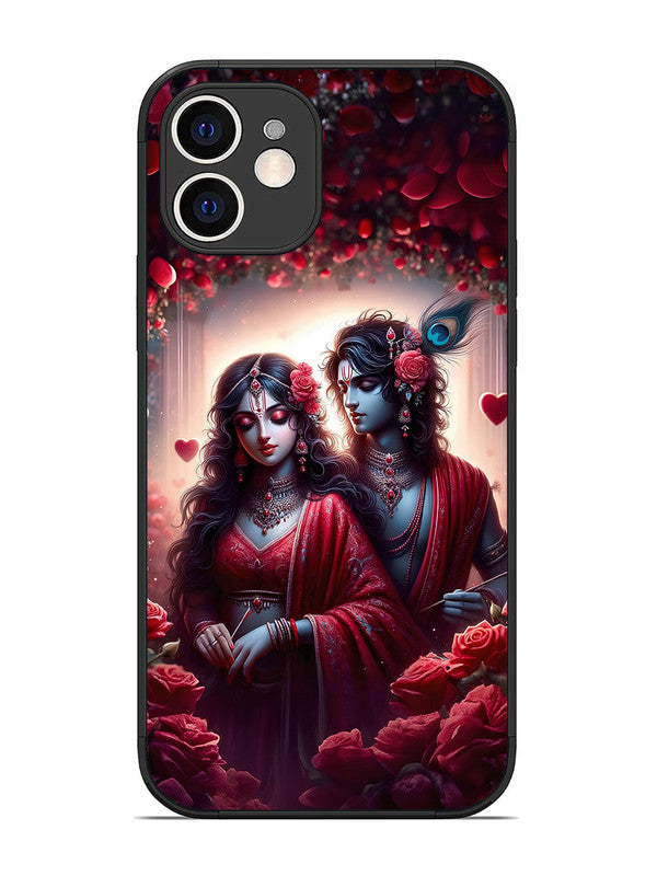 iPhone 12 | 2D Metal | Couples in Red theme like Radha Krishna | IP-12-458
