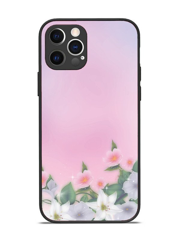 iPhone 12 Pro Pink Floral Elegance