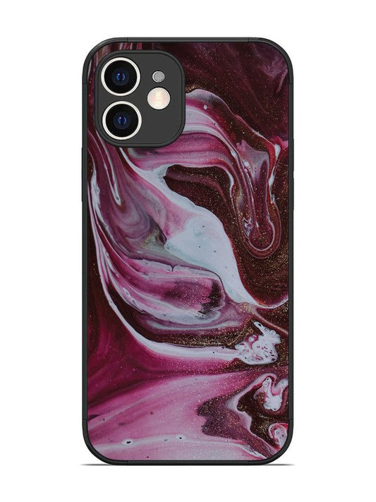 iPhone 12 Pink And Golden Marble