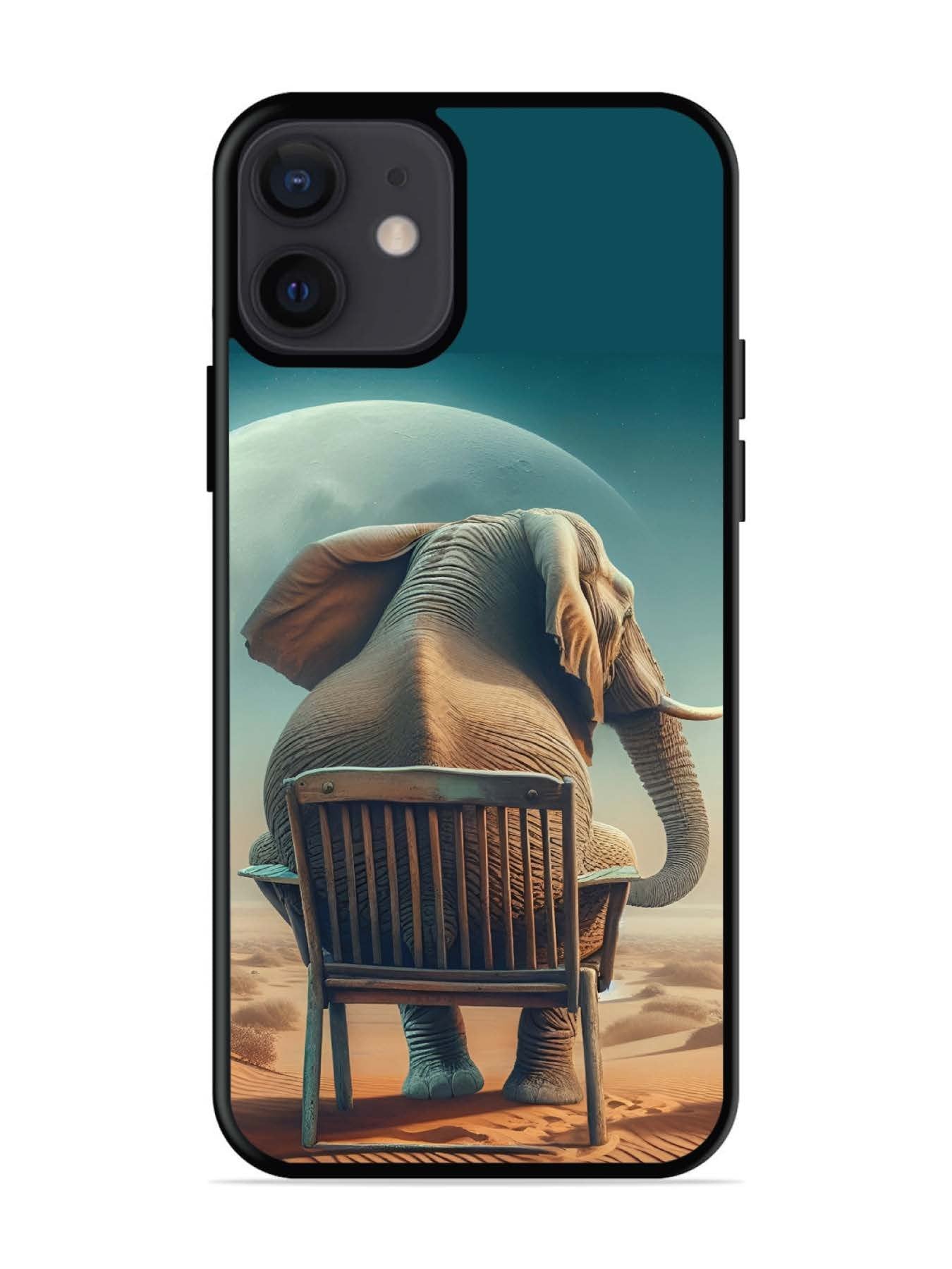 iPhone 12 Mini Baby Elephant om chair