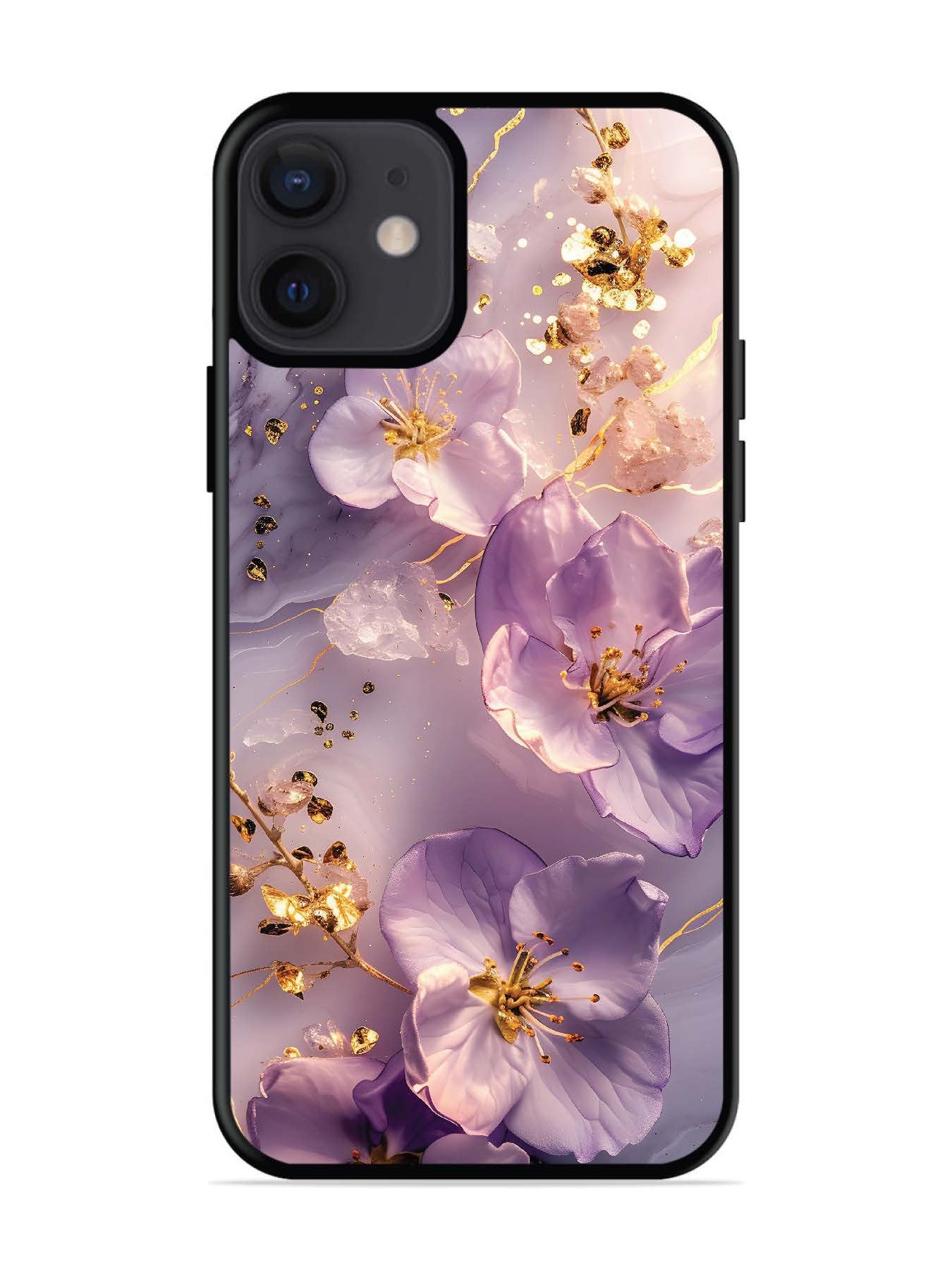 iPhone 12 Mini Orchid with Golden Safron
