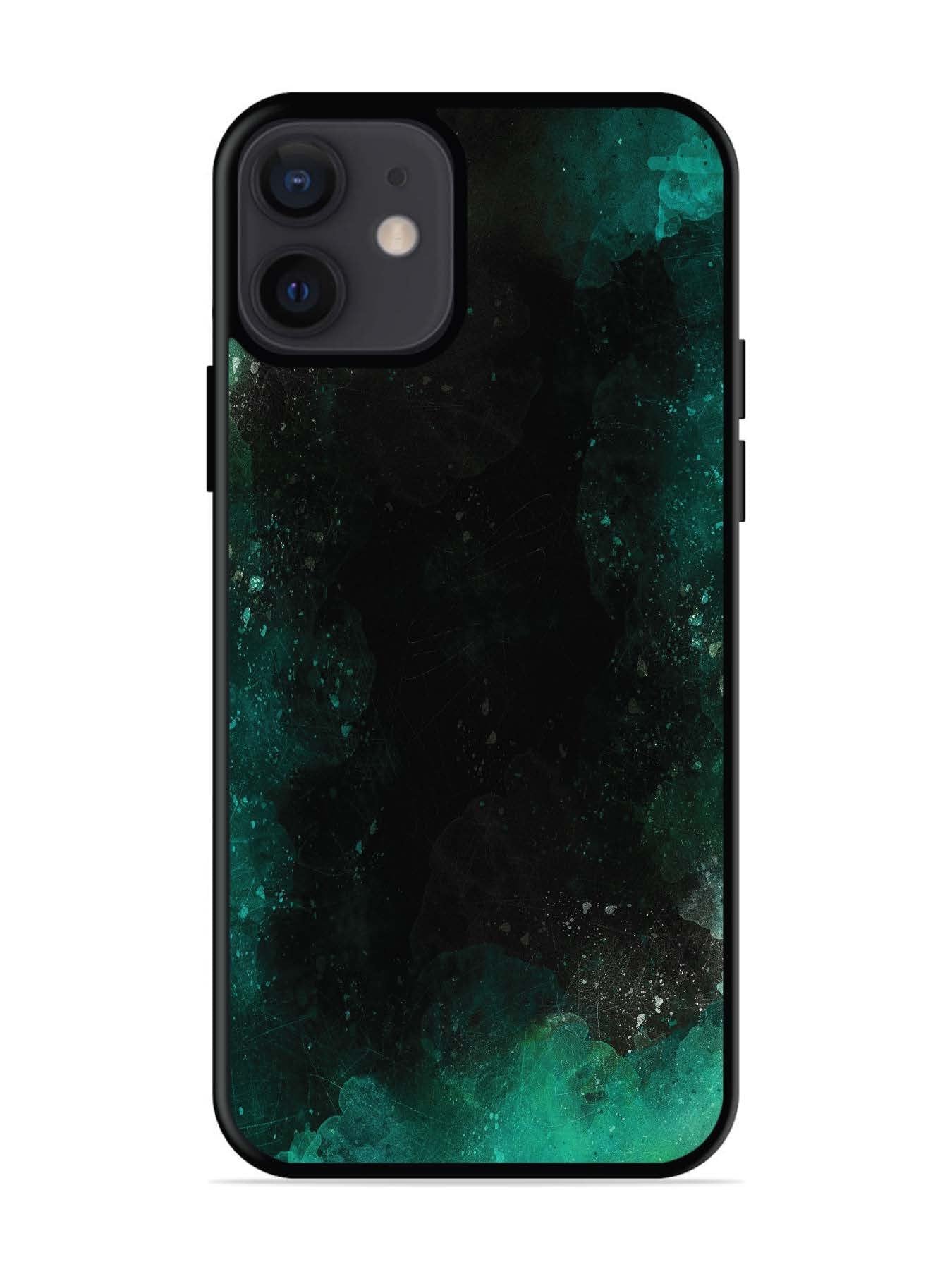 iPhone 12 Mini Dark Black And Green Forest