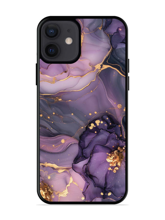 iPhone 12 Mini Royal Orchid Theme Marble