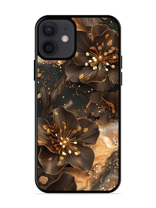 iPhone 12 Mini Golden Flowars