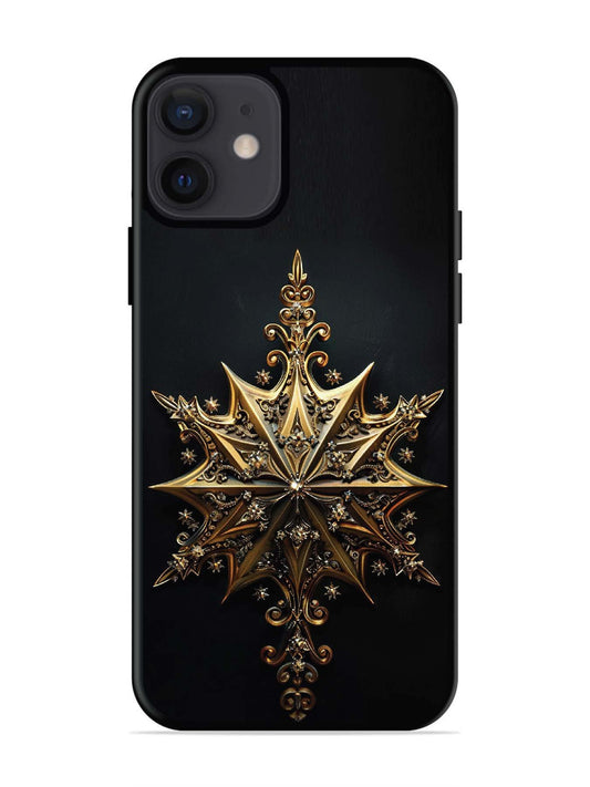 iPhone 12 Mini Ornate Golden Star