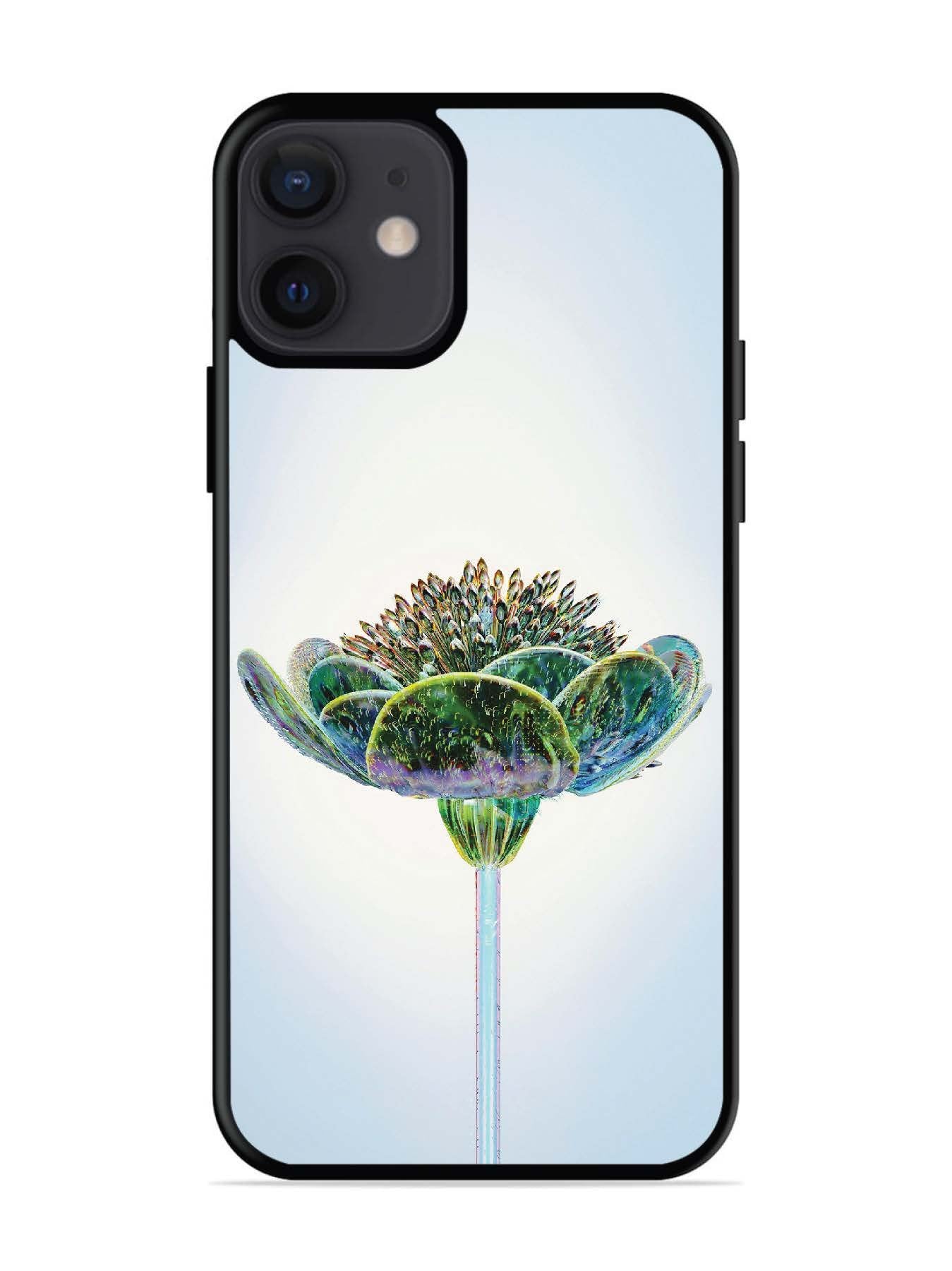 iPhone 12 Mini Liquid Glass Chromatic Flower