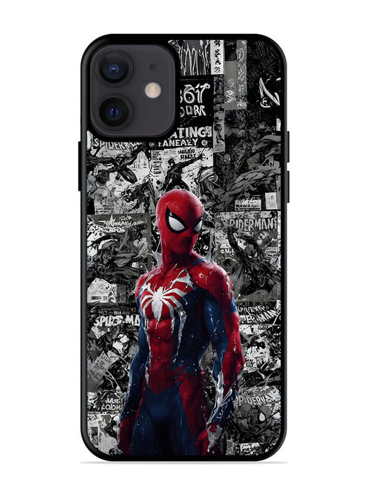iPhone 12 Mini Spiderman Highlighted on News Paper