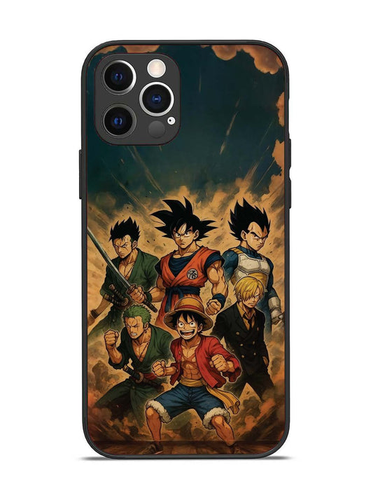iPhone 12 Pro OnePiece n Dragon Ball Z in one team