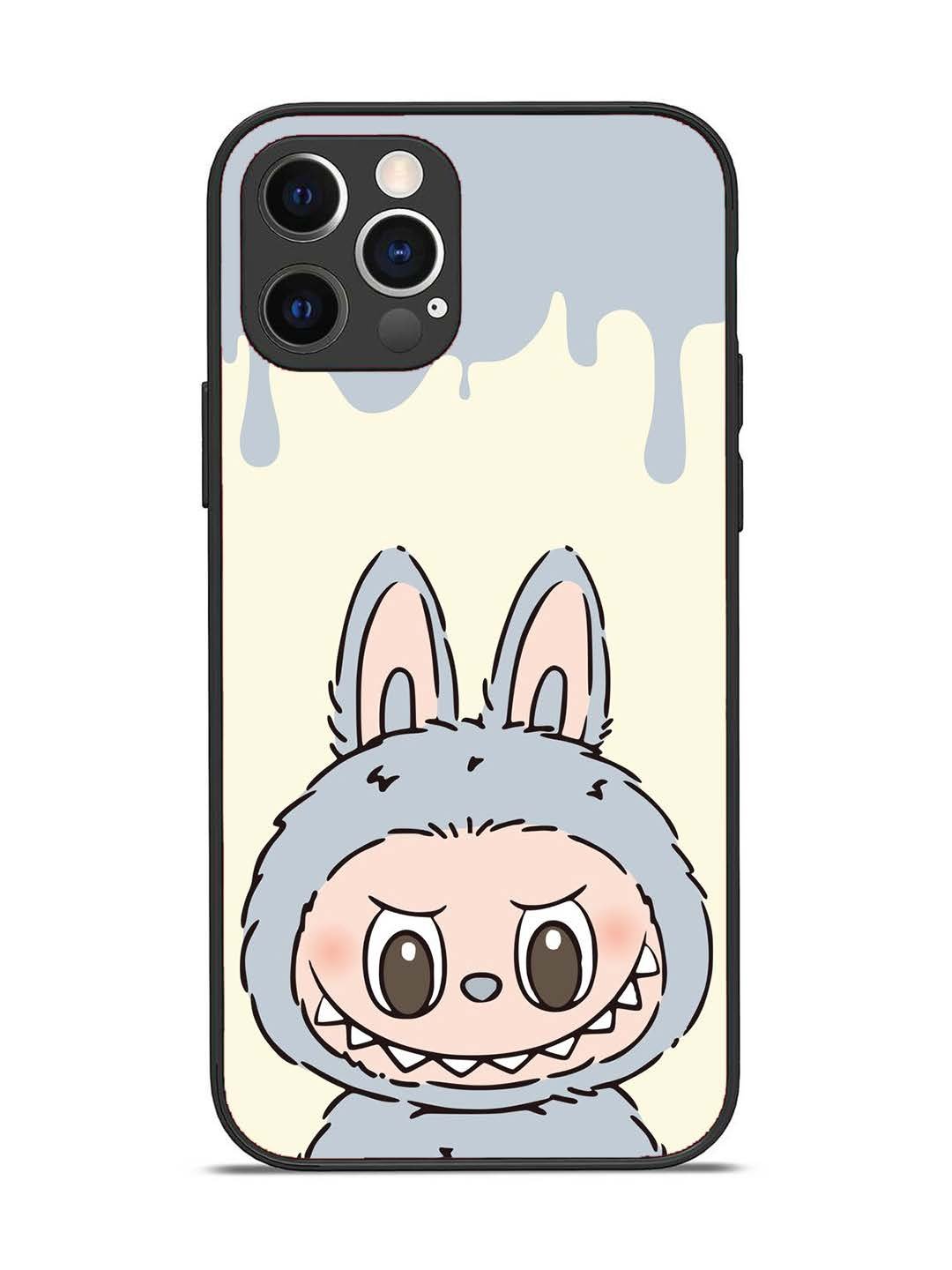 iPhone 12 Pro Labubu Closeup Blue