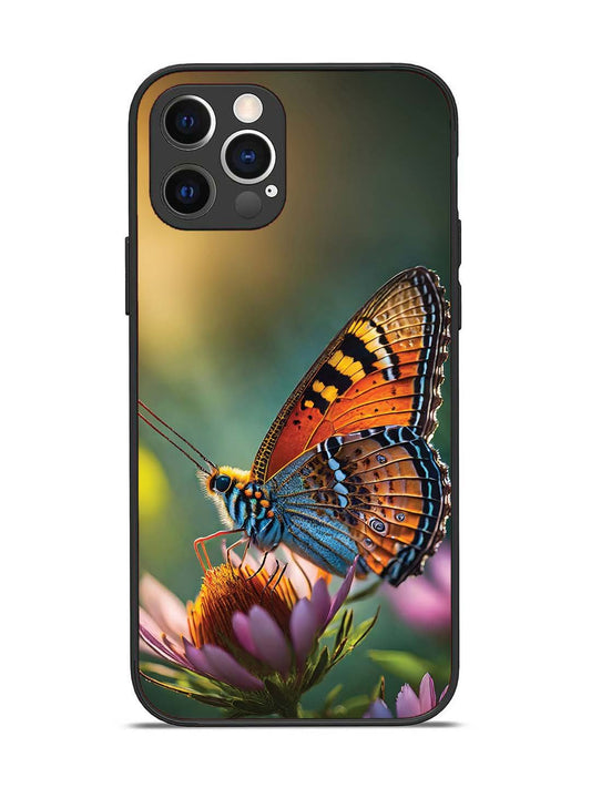iPhone 12 Pro Golden Hour Monarch Butterfly