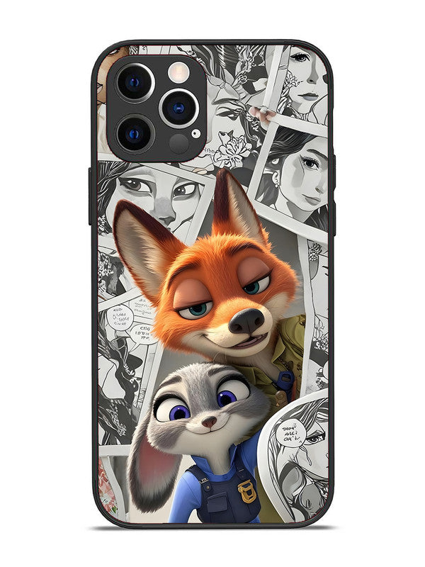 iPhone 12 Pro Cute Nick wilde and judy hopps