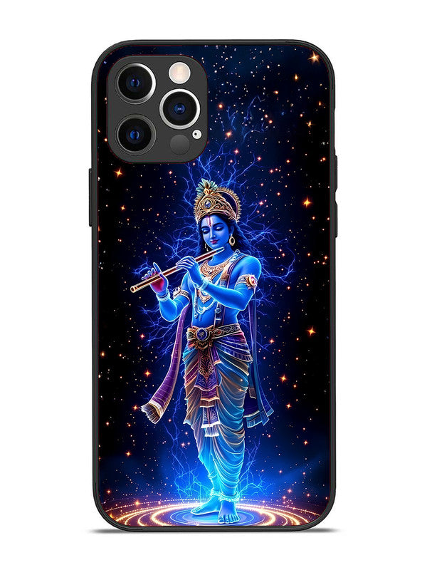 iPhone 12 Pro | 2D Metal | Krishna with Flute | IP-12P-455