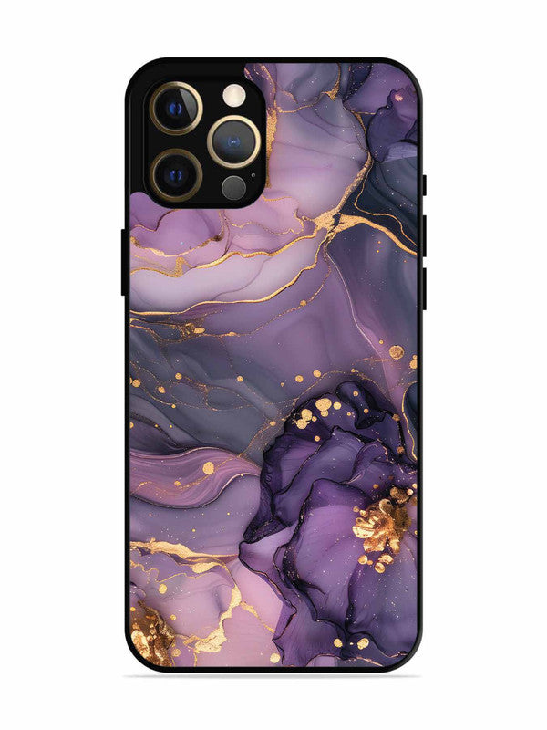 iPhone 12 Pro Max Royal Orchid Theme Marble