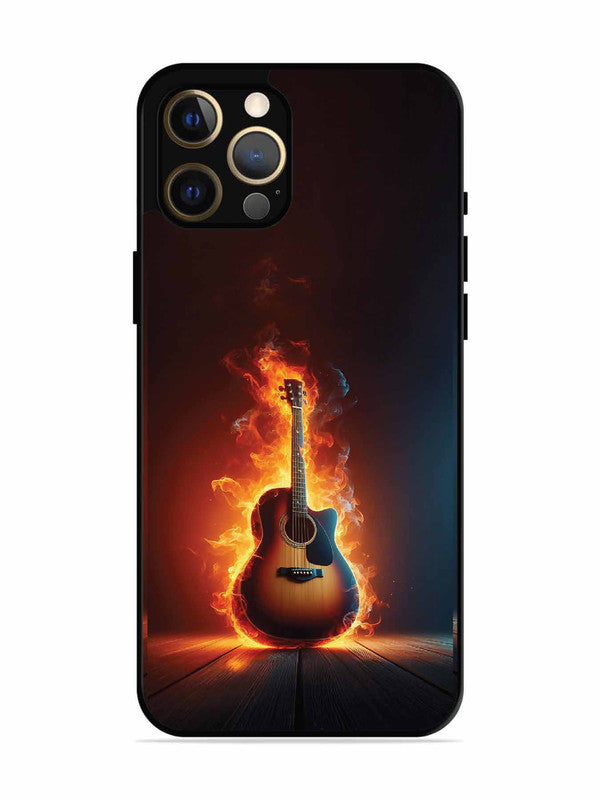 iPhone 12 Pro Max Fire Acoustic Guitar Stage Passion