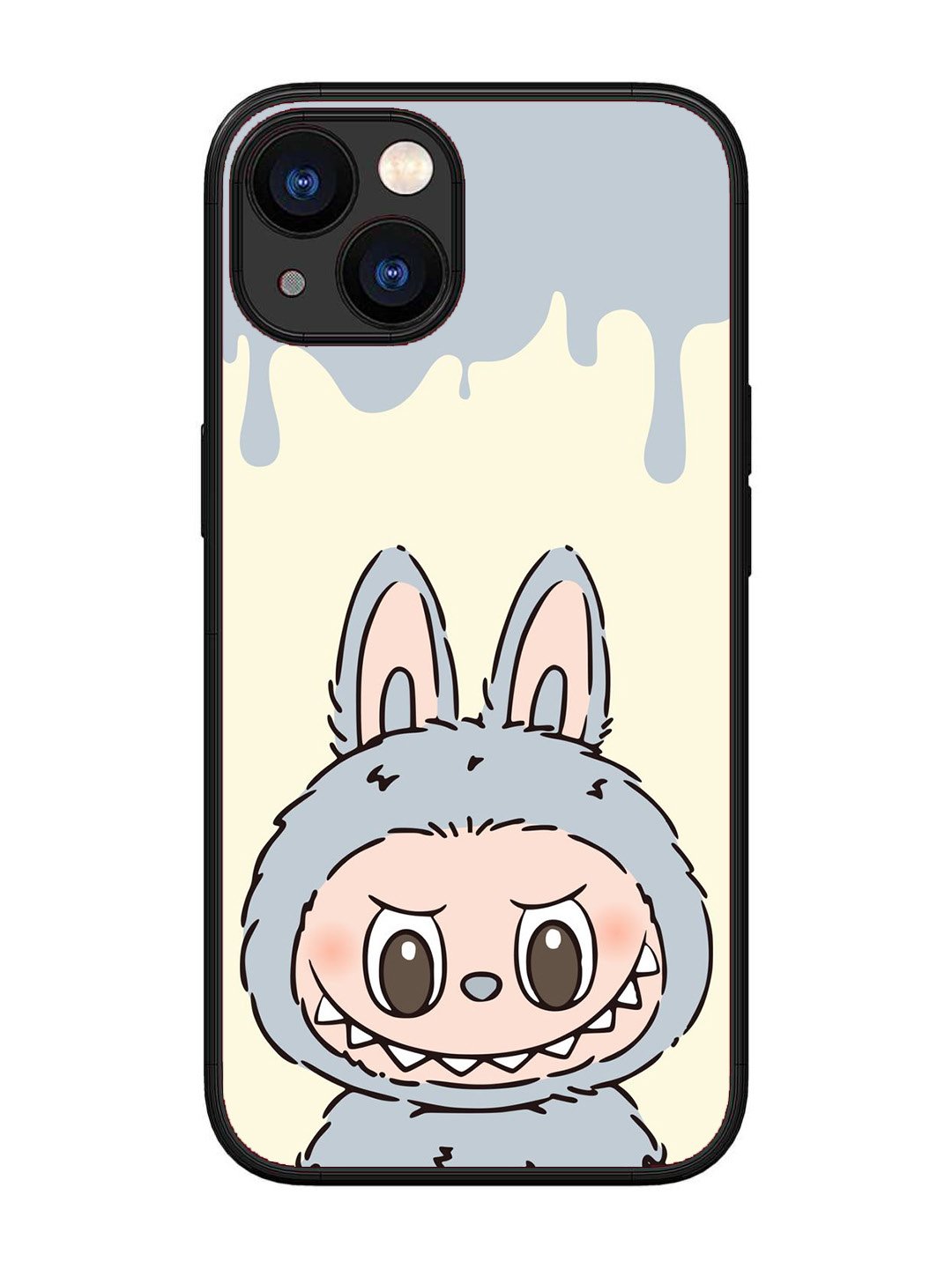 iPhone 13 Labubu Closeup Blue