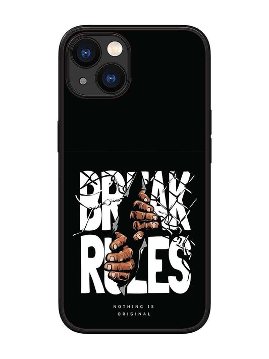 iPhone 13 Break Rules Gritty Typography Art