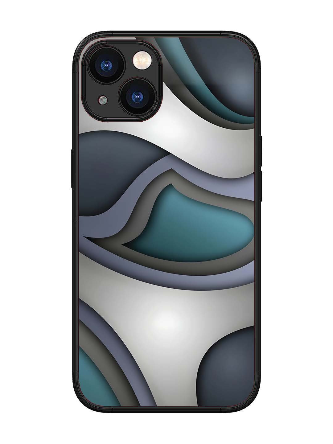 iPhone 13 Slate Blue Gradient Wave