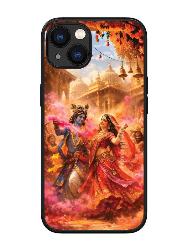 iPhone 13 Radha Krishna Playing Holi