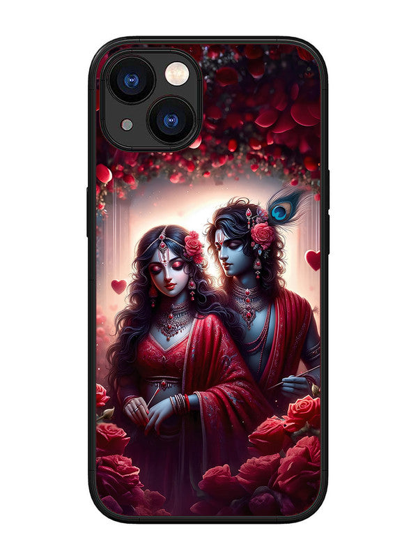 iPhone 13 | 2D Metal | Couples in Red theme like Radha Krishna | IP-13-458