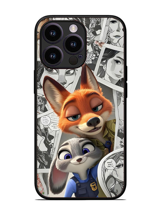iPhone 13 Pro Cute Nick wilde and judy hopps