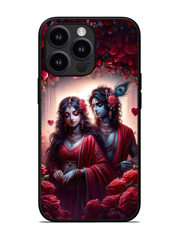 iPhone 13 Pro | 2D Metal | Couples in Red theme like Radha Krishna | IP-13P-458