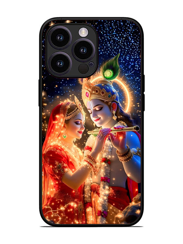 iPhone 13 Pro | 2D Metal | Radha Krishna posing with flute | IP-13P-462