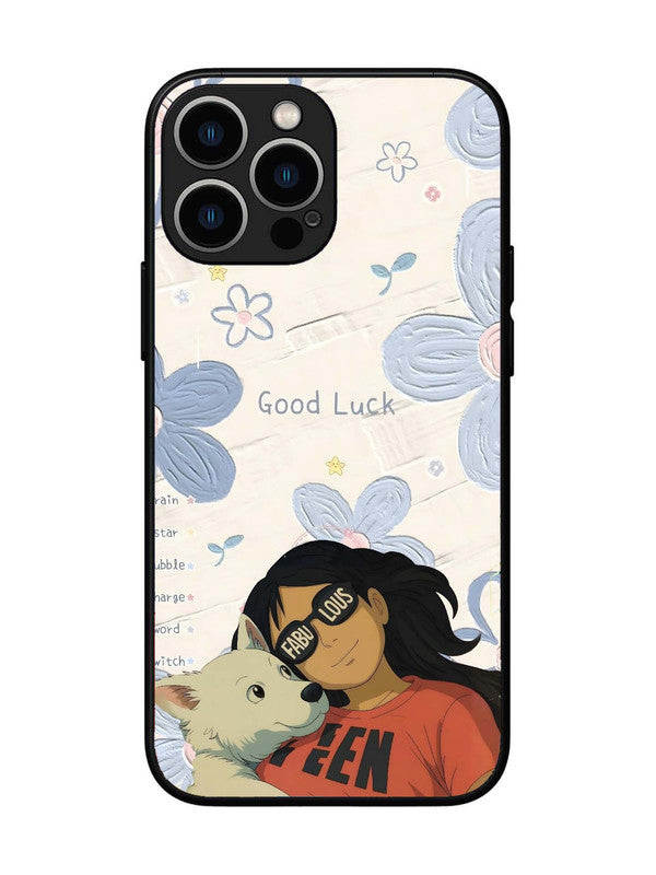 iPhone 13 Pro Max | 2D Metal | Fabulous and Good Luck | IP-13PM-424
