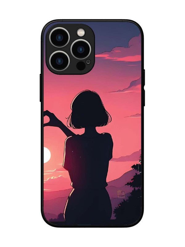 iPhone 13 Pro Max Love Heart with Hand Girl