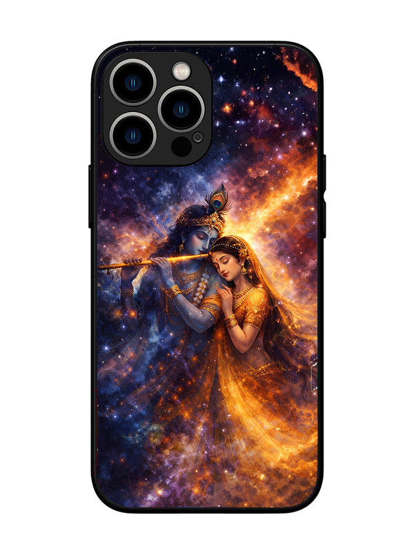 iPhone 13 Pro Max | 2D Metal | Radha Krishna Dancing on Flute | IP-13PM-456