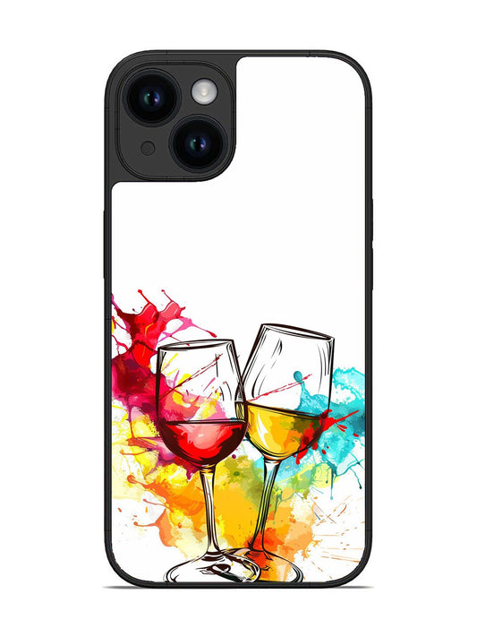 iPhone 15 Colorful wine glasses